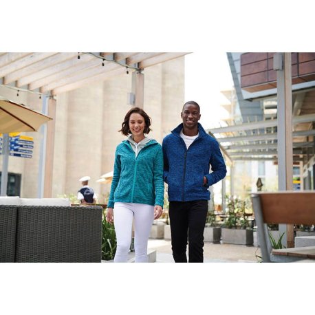 Pánska bunda (REGATTA THORNLY MEN - FULL ZIP MARL FLEECE) > modrá (navy marl) > M