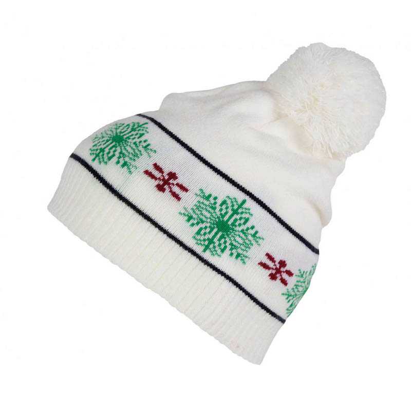 Zimná čiapka (BEANIE WITH CHRISTMAS PATTERNS) > biela (off)