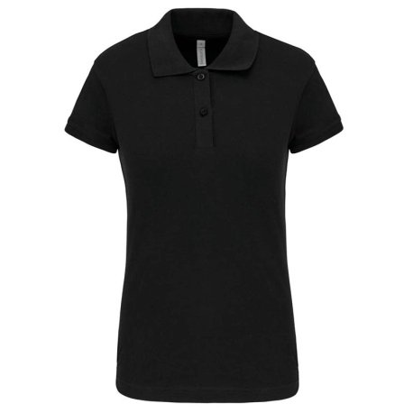 Dámska polokošeľa (KARIBAN LADIES SHORT SLEEVE POLO SHIRT) > čierna > XS
