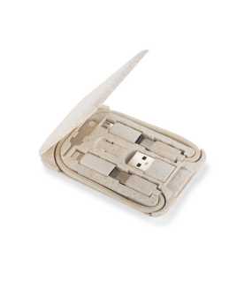 Stojan na telefón s nabíjacími káblami > béžová