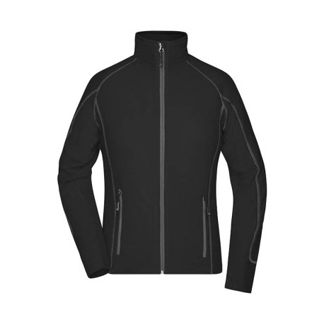 Dámska fleece bunda (DAIBER Ladies' Structure Fleece Jacket)>čierna / šedá (carbon)>S