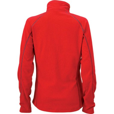 Dámska fleece bunda (DAIBER Ladies' Structure Fleece Jacket)>červená / šedá (carbon)>S