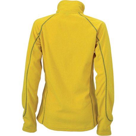 Dámska fleece bunda (DAIBER Ladies' Structure Fleece Jacket) > žltá / šedá (carbon) > L