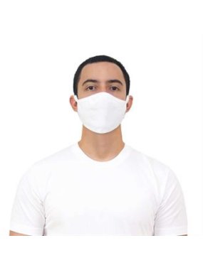 Bavlnené rúško (24ks) > biela