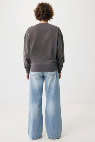 Mikina Iqoniq Kruger relaxed fit z recykl. bavlny > šedá (anthracit) > L