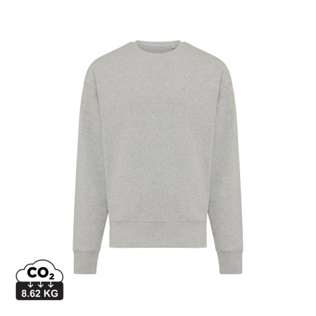 Mikina Iqoniq Kruger relaxed fit z recykl. bavlny > šedá (heather) > L