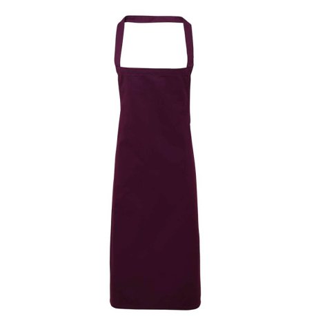 Unisex zástera (PREMIER APRON COTTON (NO POCKET)) > fialová (aubergine)