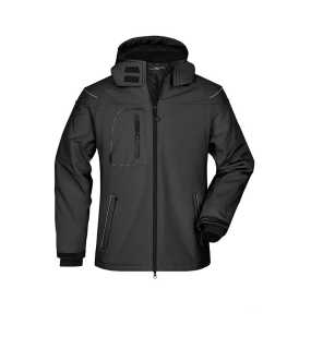 Pánska softshell bunda (DAIBER Men s Winter Softshell Jacket) > čierna > L