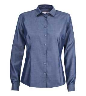 Dámska košeľa (James Harvest RED BOW 120 WOMAN) > modrá (solid denim) > M