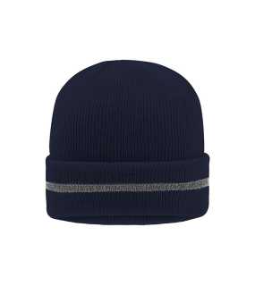 Zimná čiapka (MB Reflective Beanie)>modrá (navy) / strieborná