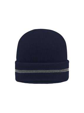 Zimná čiapka (MB Reflective Beanie)>modrá (navy) / strieborná