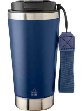 Termopohár z recyklovaného nerezu 500ml > modrá