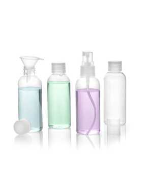 Súprava cestovných nádobiek > transparentná