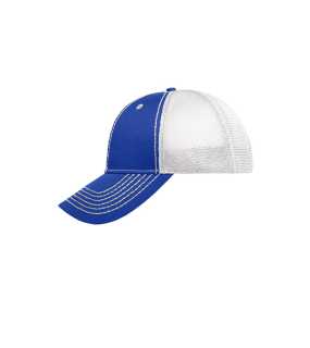 6 panelová šiltovka(MB 6 Panel Mesh Cap) > modrá (royal) / biela / biela