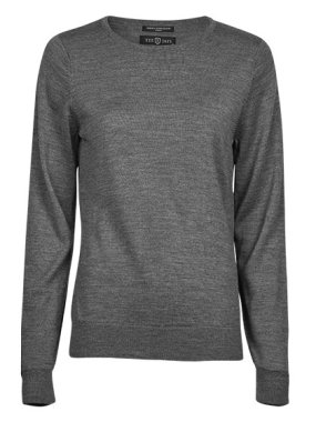 Dámsky sveter (Tee Jays Womens Crew Neck Sweater) > šedá > S