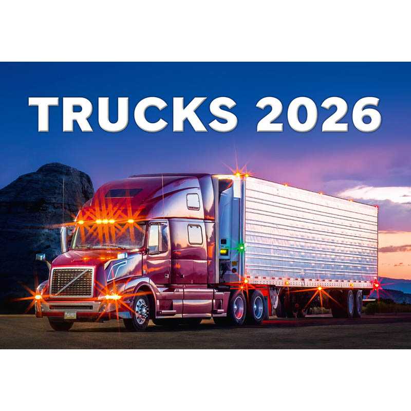 Nástenný kalendár (Trucks 2026) - 45 x 38,5 cm
