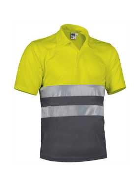 Pánska polokošeľa (BUILD) > žltá (neon) / šedá (charcoal) > M