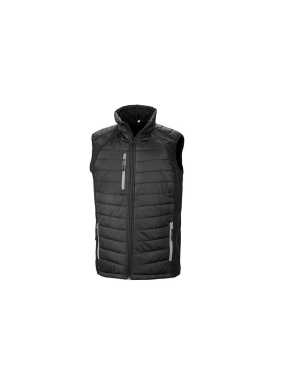 Pánska vesta (RESULT COMPASS PADDED SOFTSHELL GILET) > čierna / šedá > 3XL