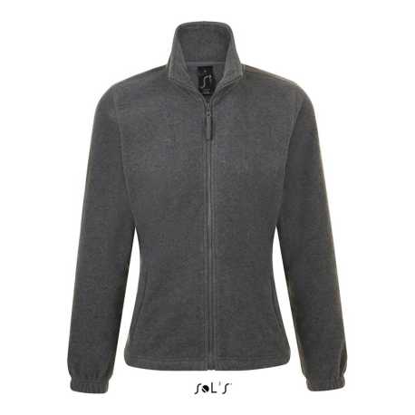 Dámska mikina (SOL'S WOMEN'S FLEECE JACKET WITH ZIP) > šedá (melange) > S