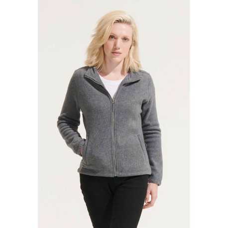 Dámska mikina (SOL'S WOMEN'S FLEECE JACKET WITH ZIP) > šedá (rope) > S
