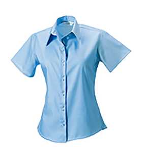 Dámska košeľa(Short Sleeve Ultimate Non-Iron RUSSELL) > modrá (bright sky) > XL