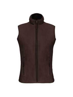 Dámska fleece vesta (KARIBAN MELODIE-LADIES MICRO FLEECE GILET) > hnedá (chocolate) > M
