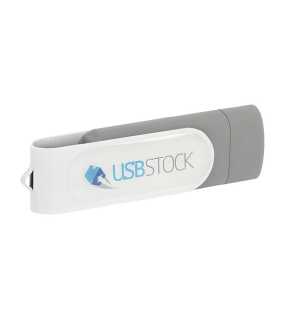 USB flash pamäť 2.0 > šedá (graphite) / biela > 64GB