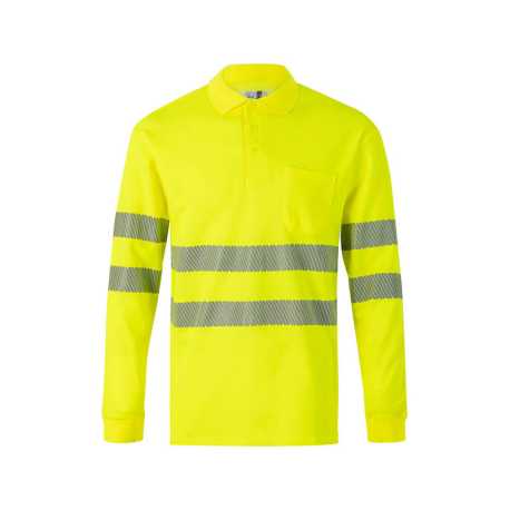 Pánska polokošeľa (VELILLA RS LS COTTON POLO) > žltá (hi-vis) > 2XL