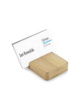 Bambusový stojan na telefón / vizitky > béžová