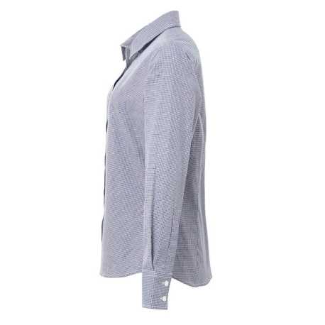 Dámska košeľa(PREMIER LADIES’ MICROCHECK LONG SLEEVE COTTON SHIRT)>modrá(navy) / biela>L