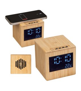 Bambusový reproduktor a nabíjačkou > béžová