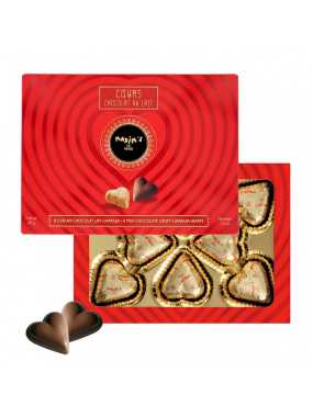Box with 8 praline milk chocolate hearts 45 g Maxim’s
