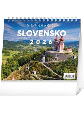 Stolový kalendár (Rozprávkové Slovensko 2026) - 16,5 x 13 cm