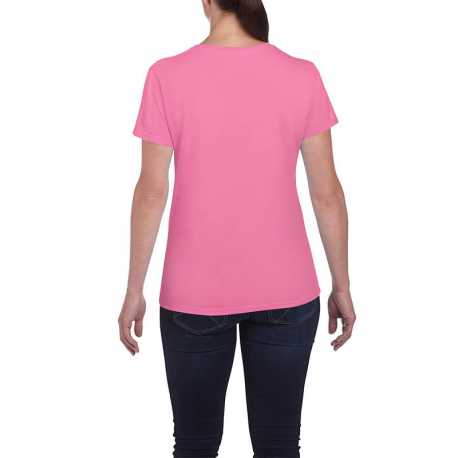Dámske tričko (GILDAN HEAVY COTTON LADIES T-SHIRT) > ružová (azalea) > 2XL