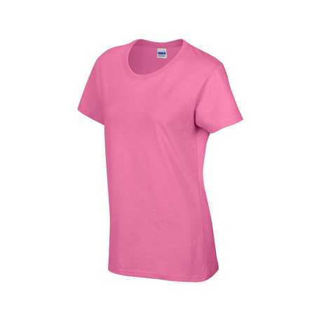 Dámske tričko (GILDAN HEAVY COTTON LADIES T-SHIRT) > ružová (azalea) > 2XL