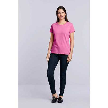 Dámske tričko (GILDAN HEAVY COTTON LADIES T-SHIRT) > ružová (azalea) > 2XL