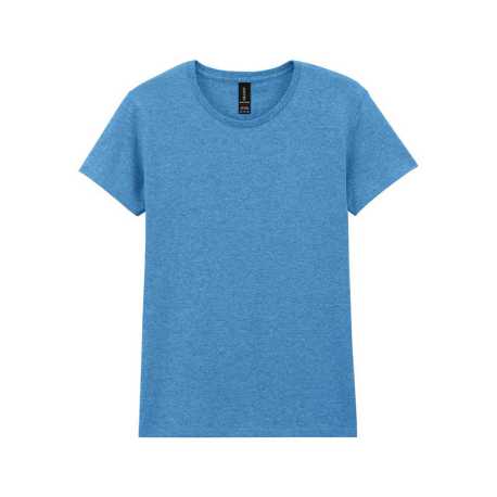 Dámske tričko (GILDAN HEAVY COTTON LADIES T-SHIRT) > modrá (heather sapphire)** > S