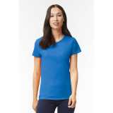 Dámske tričko (GILDAN HEAVY COTTON LADIES T-SHIRT) > modrá (heather sapphire)** > S