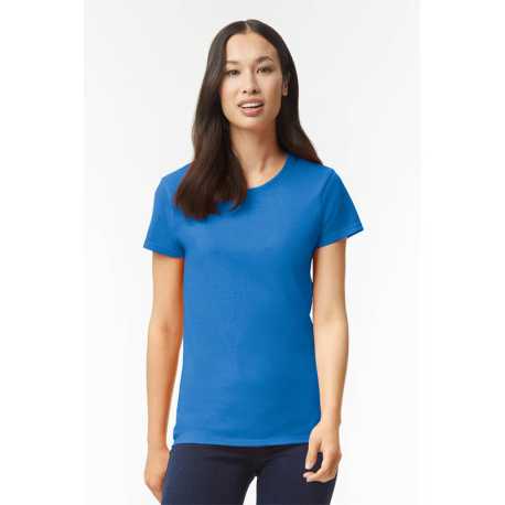 Dámske tričko (GILDAN HEAVY COTTON LADIES T-SHIRT) > modrá (heather sapphire)** > S