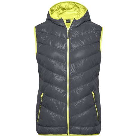 Dámska vesta (DAIBER Ladies' Down Vest) > šedá (carbon) / žltá (acid) > S