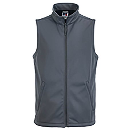 Pánska softshell vesta(Smart Softshell Gilet RUSSELL) > sivá (convoy) > XS