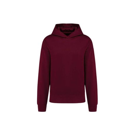 Unisex mikina (UNISEX OVERSIZED FLEECE HOODIE) > červená (wine) > 2XL