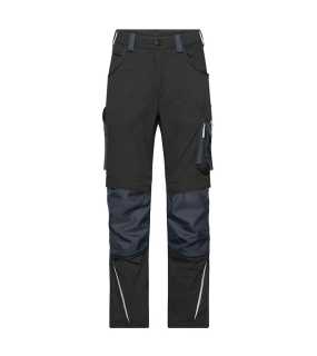 Pánske nohavice (JN Workwear Pants Slim Line STRONG) > čierna / šedá (carbon) > 48