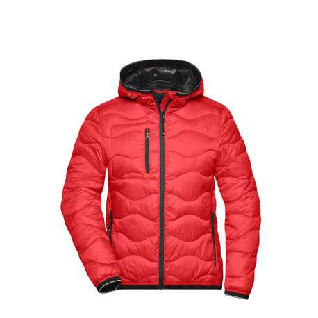 Dámska bunda (DAIBER Ladies Padded Jacket) > červená / čierna > XS