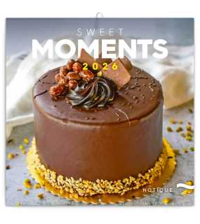 Nástenný kalendár (Sladké chvíľky 2026) - 30 x 30 x 1 cm