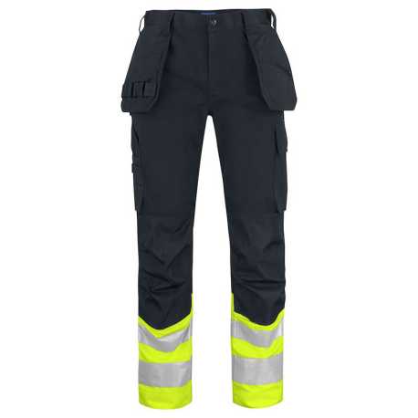 Pánske nohavice (PROJOB WAISTPANTS HV -CLASS 1  D100) > žltá / čierna > 54