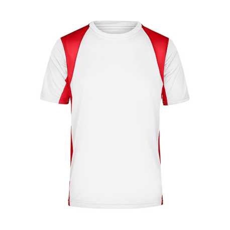 Pánske tričko (DAIBER Men's Running-T) > biela / červená > XL