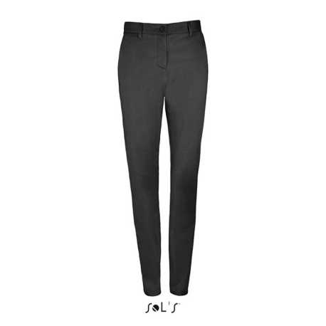 Dámske nohavice (SOL'S JARED WOMEN - SATIN STRETCH TROUSERS) > čierna > 44