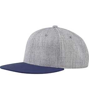 6 panelová šiltovka > šedá (melange) / modrá (navy)