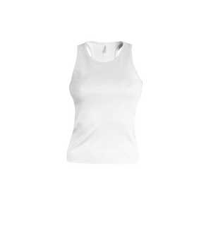 Dámske tielko (KARIBAN ANGELINA LADIES TANK VEST) > biela > S